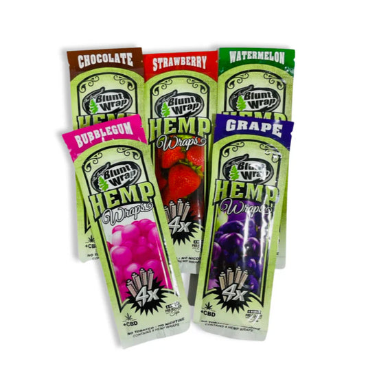 Blunt Wrap Hemp Wraps 4x con CBD y sabores | Mantra Smoke Shop México