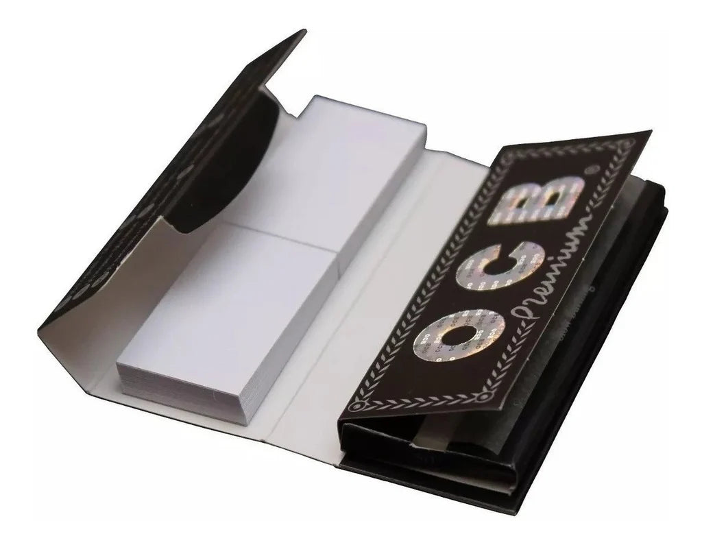 OCB Premium 1 1/4 + Filtros (50 hojas + 50 filtros) – Papel Ultra Delgado y Combustión Lenta