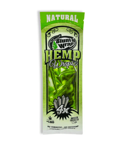 Blunt Wrap Hemp Wraps 4x con CBD y sabores | Mantra Smoke Shop México