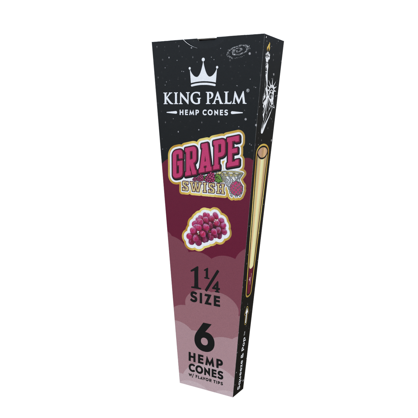 King Palm Pre-Roll Conos de Hemp Saborizados 1 1/4 – 6 Pack