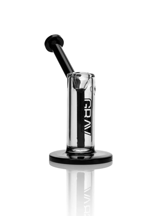 GRAV® Small Upright Bubbler detalles negros | Mantra Smoke Shop México