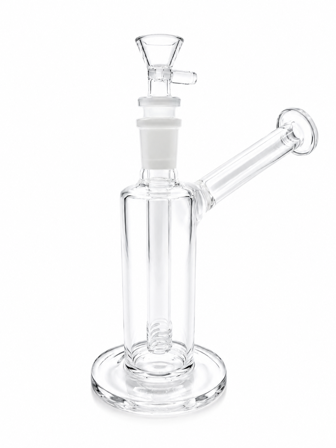 Bubbler Bong Cristal Transparente Percolador Inline 22.5cm – Comprar en México