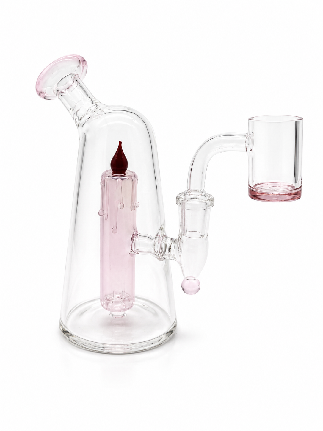 Candle Rig Vela Esculpida 17cm | Dab Rig Cristal Borosilicato + Banger – Comprar en México