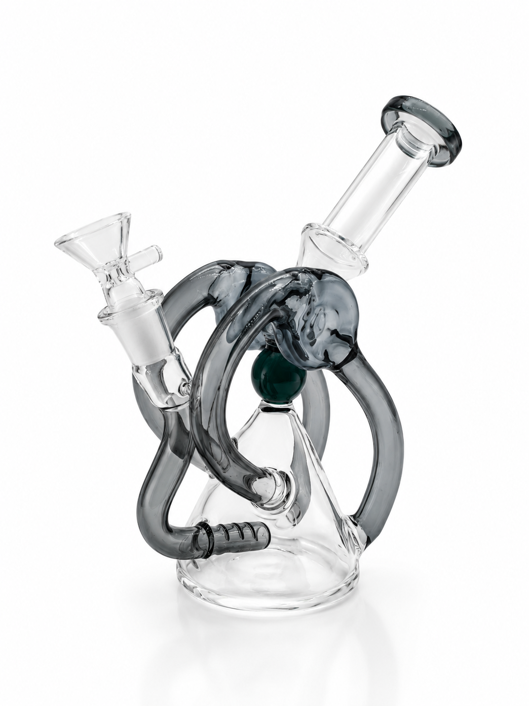 Phantom Loop | Recycler Borosilicato Percolador Ciclón Gris Humo 20cm