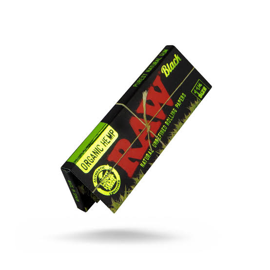 RAW Black Organic Hemp 1¼ | Papel Cáñamo Ultrafino Sin Aditivos 50 Hojas – Comprar en México