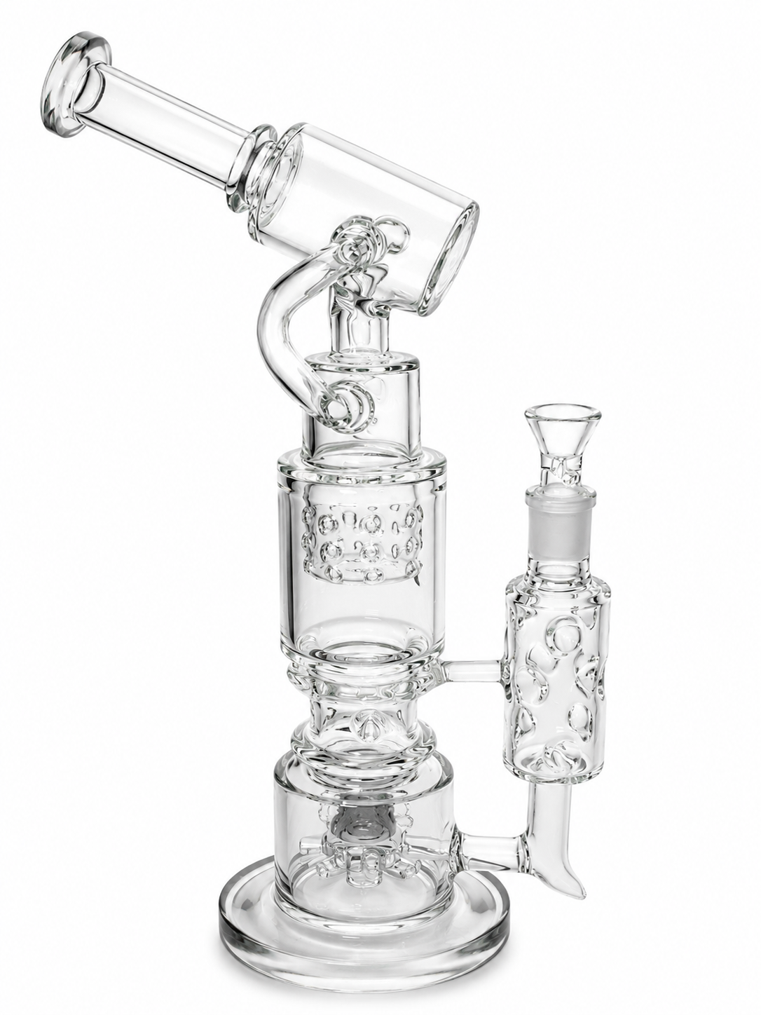 Vortex Bubble Bong 43cm | Percolador Timón + Bubble Cluster – Comprar en México