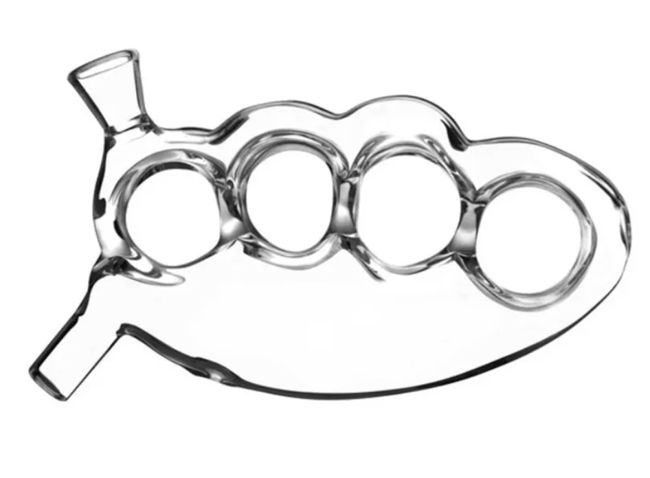 Boxer Knuckles Bubbler Cristal Transparente | Filtración con Agua Ergonómico – Comprar en México
