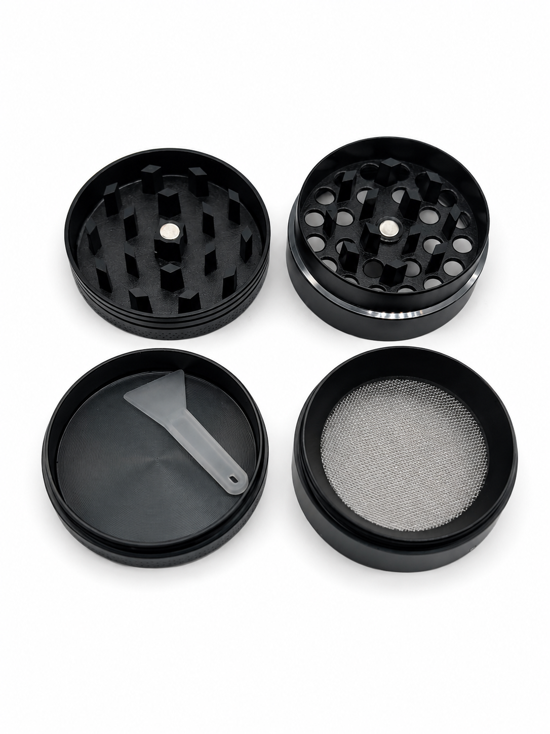 Grinder Black 40mm 4 Piezas | Moledor Compacto Aluminio Negro – Comprar en México