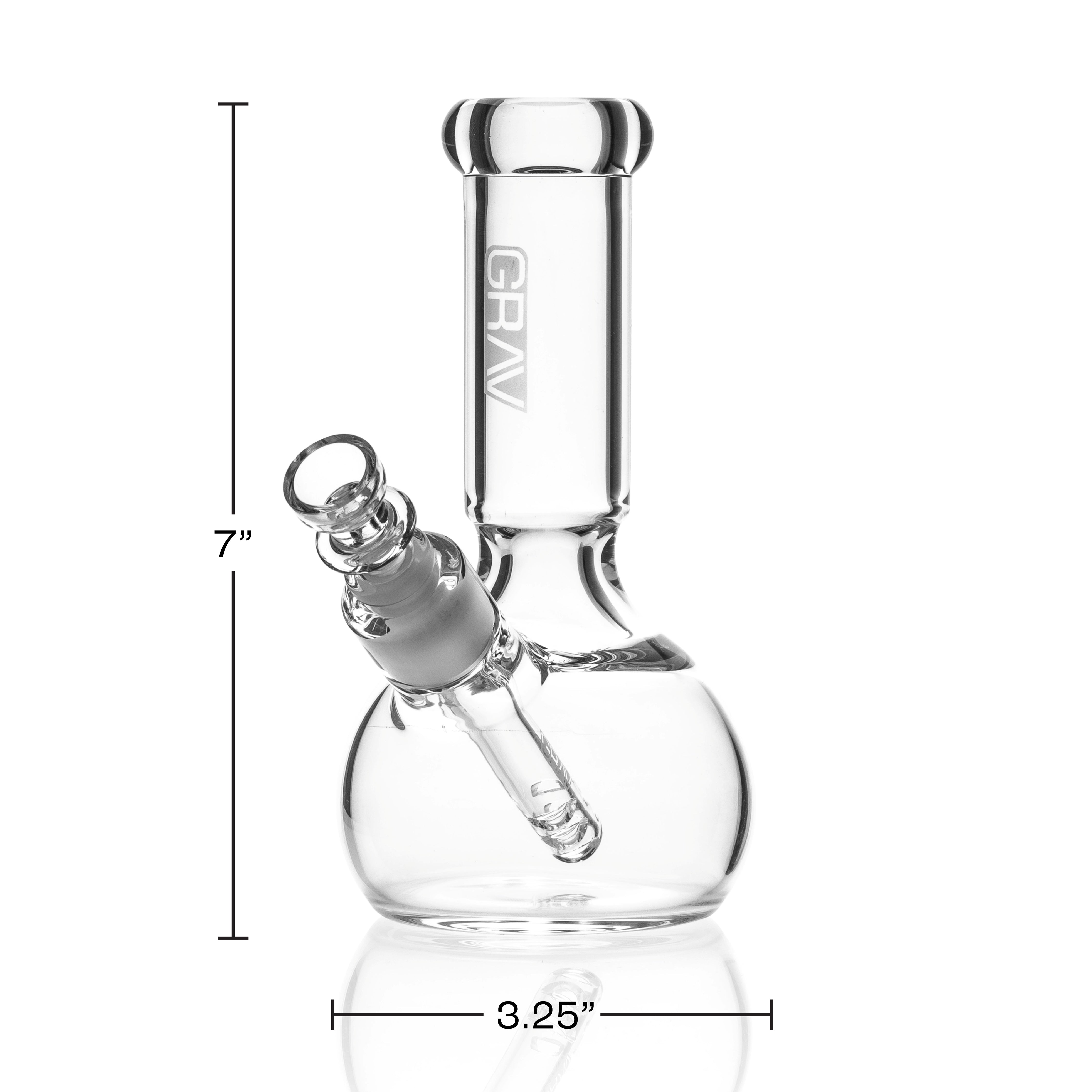 GRAV Small Round Base Bong - Dimensiones