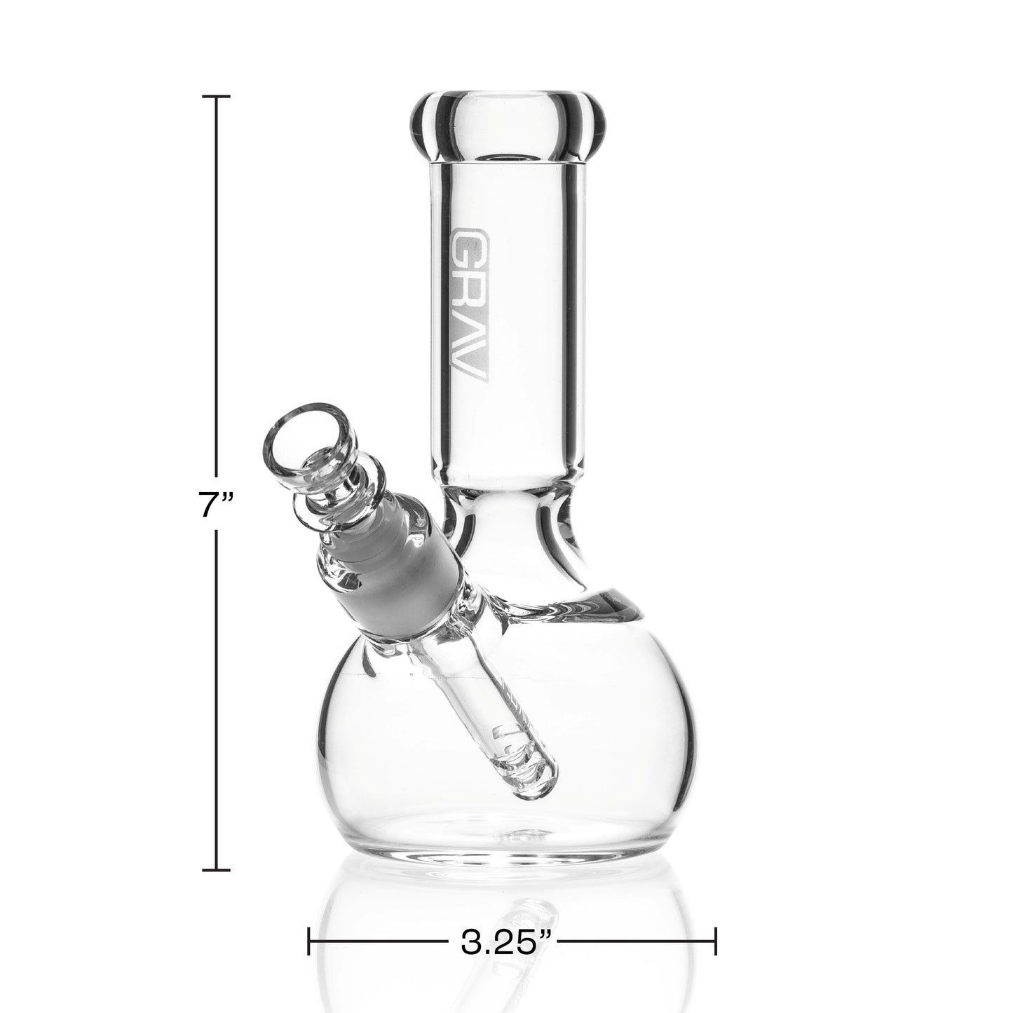 GRAV Small Round Base Bong - Dimensiones