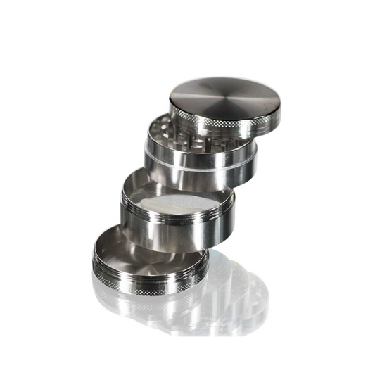 Grinder de Aluminio 63 mm – 4 Piezas con Recolector de Kief