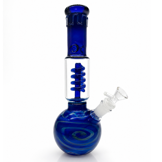 Orbit Blue | Bong Cristal Borosilicato Percolador Espiral 29cm