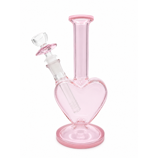 Bong Amora Heart | Diseño Corazón Cristal Borosilicato 21cm – Comprar en México
