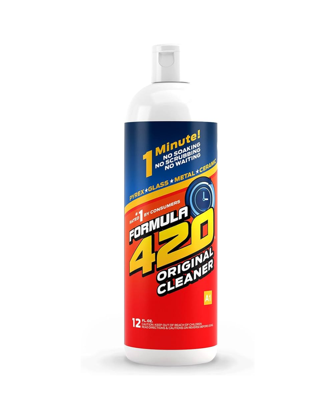 Formula 420 Cleaner 12oz – Limpiador Rápido para Vidrio, Metal y Cerámica