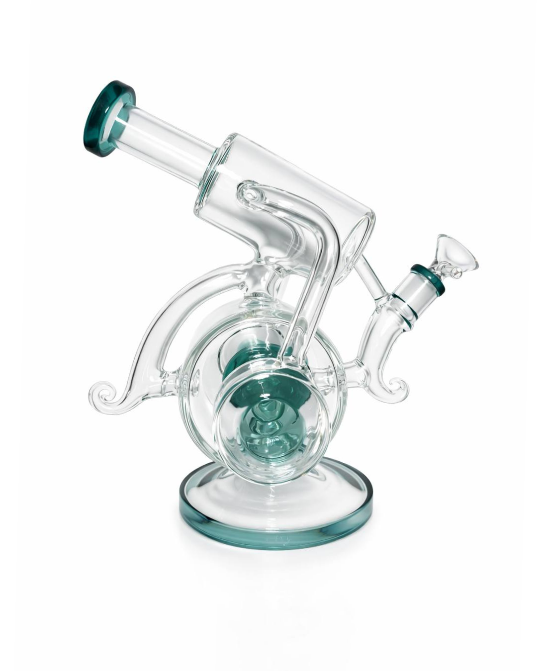 Bong Recycler Turquesa 24 cm – Edición Signature