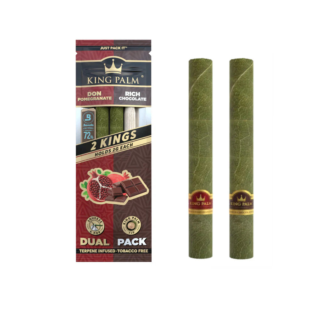 King Palm Dual Pack | 2 Rolls Saborizados King Size – Smoke Shop México