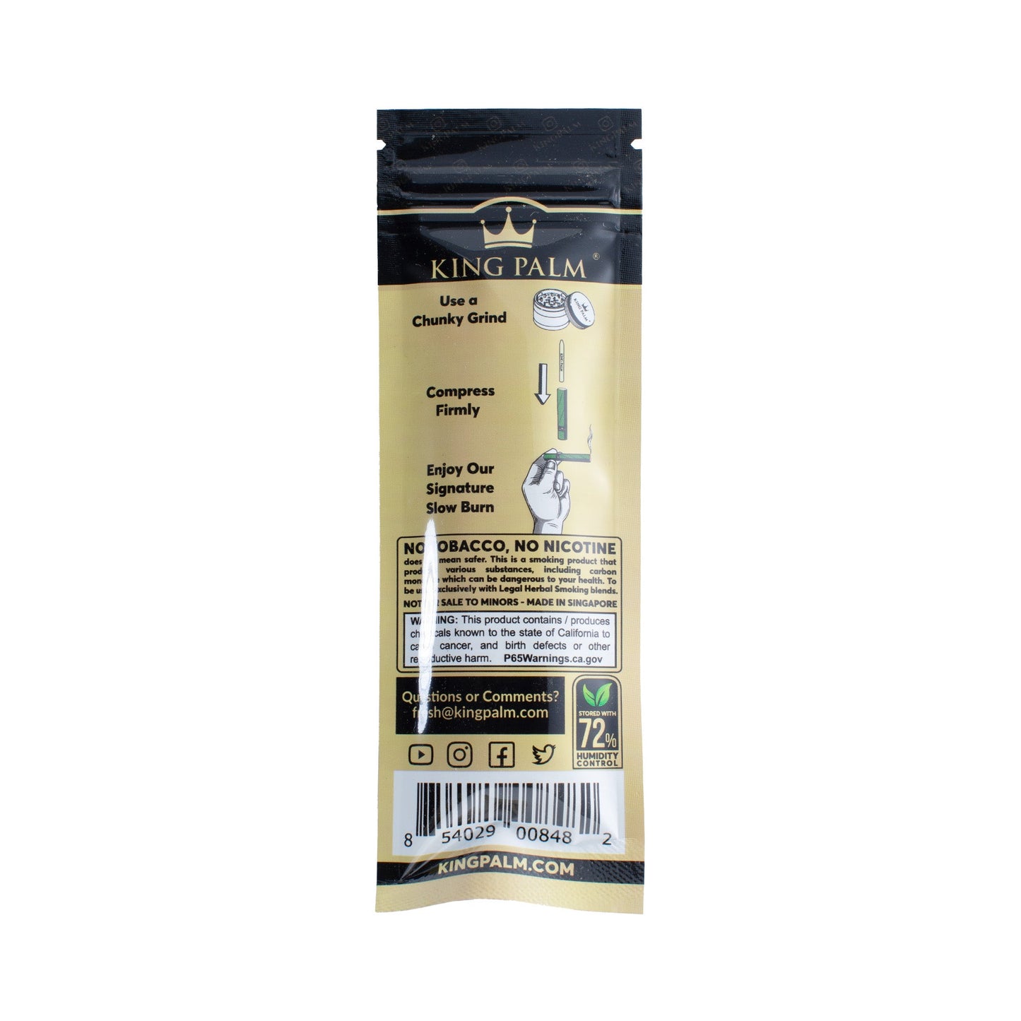 King Palm Slim Rolls - Reverso
