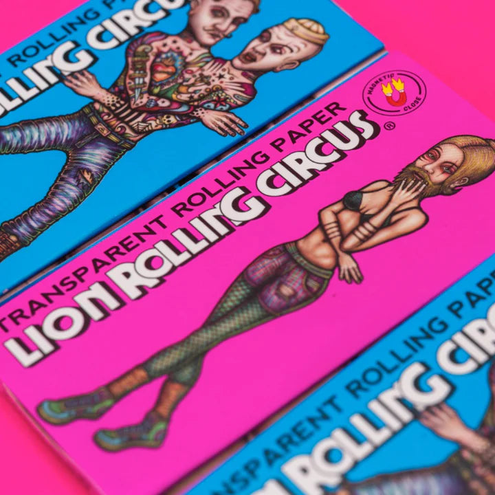 Lion Rolling Circus Papel de Celulosa 1¼ | Papeles Naturales Slow Burn