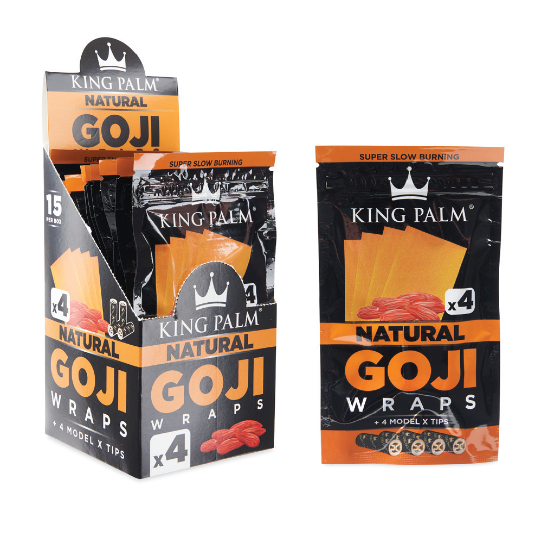 KING PALM GOJI WRAPS BLUNTS 4 + FILTERS