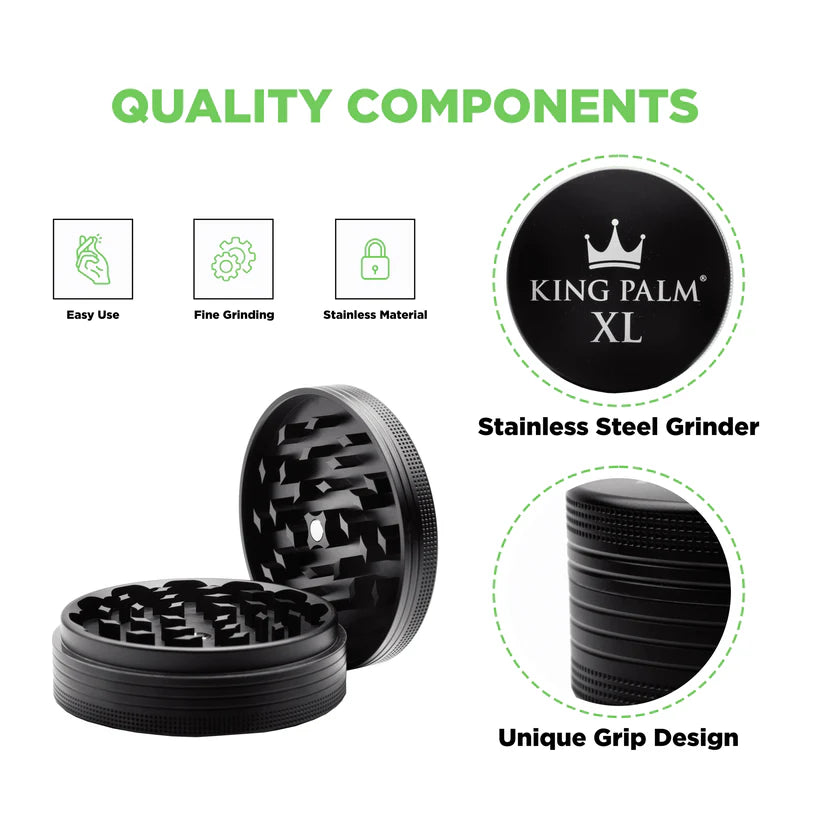 King Palm XL Grinder 100mm | Grinder Aluminio Extra Grande – México