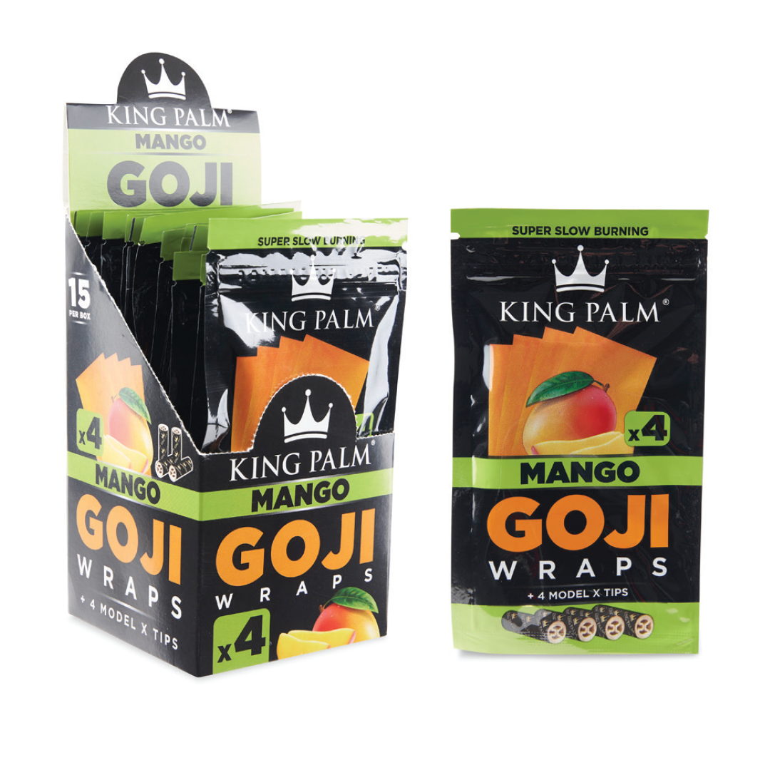 KING PALM GOJI WRAPS BLUNTS 4 + FILTERS