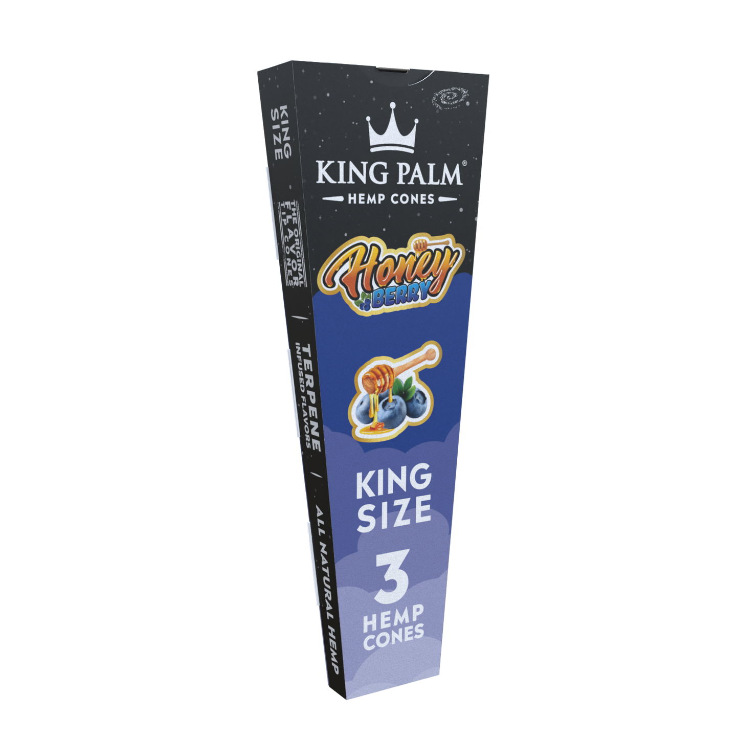 King Palm Pre-Roll Conos de Hemp Saborizados King Size – 3 Pack