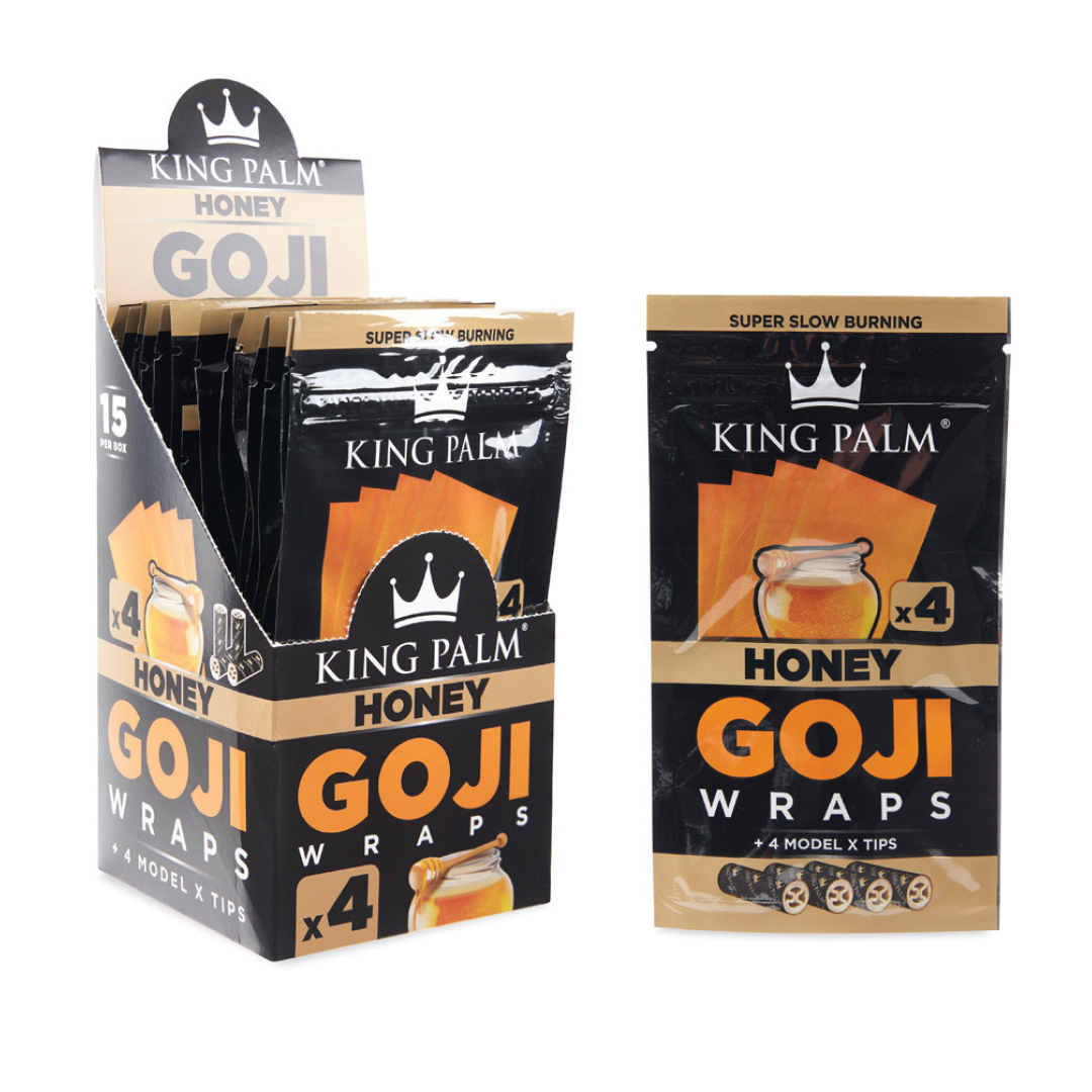 KING PALM GOJI WRAPS BLUNTS 4 + FILTERS