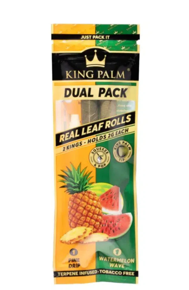King Palm Dual Pack | 2 Rolls Saborizados King Size – Smoke Shop México