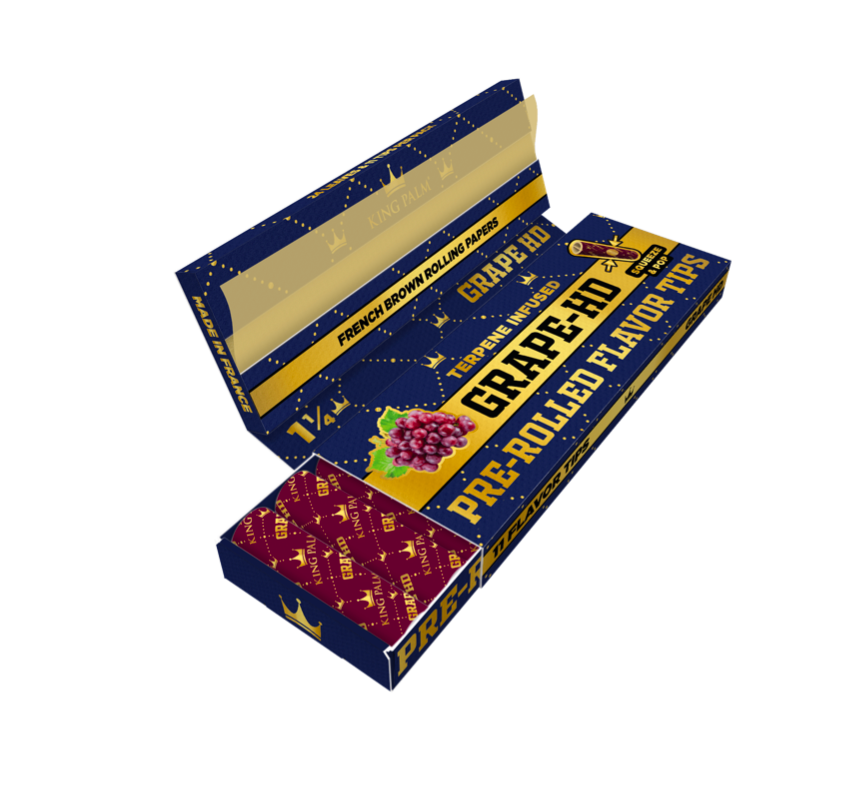 King Palm rolling papers sábanas y filtros saborizados 1 1/4 — México
