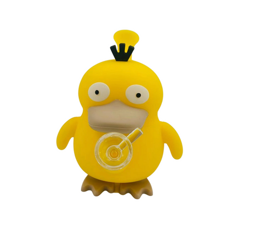 Psyduck Mini Bubbler pipa de agua silicona temática — Smoke Shop México