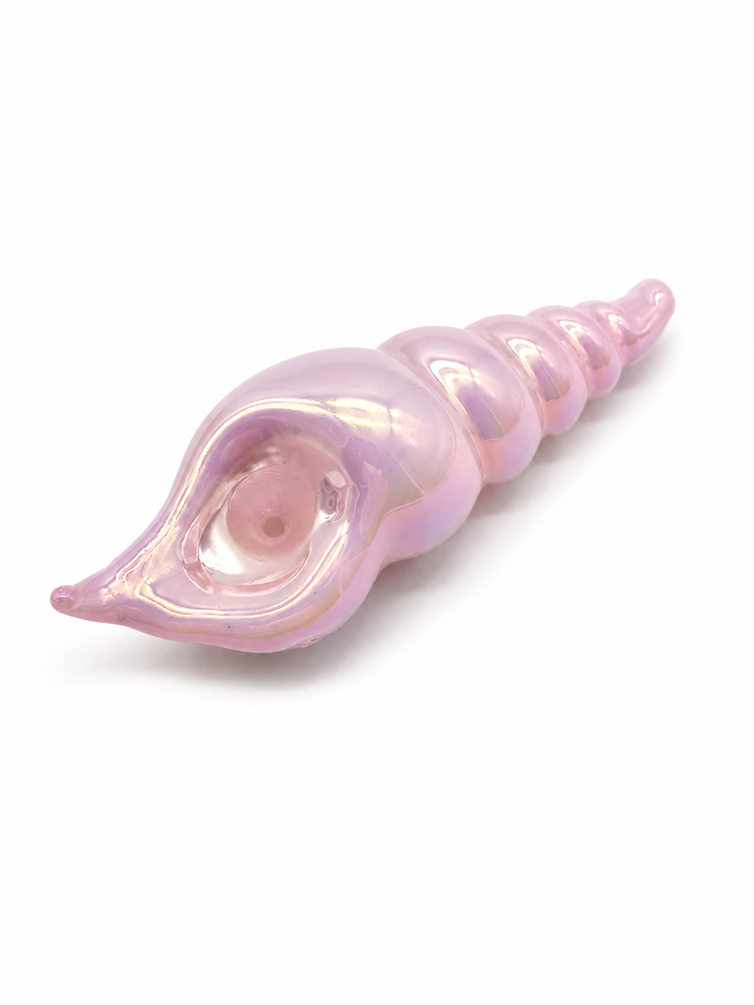 Pipa Caracola Mágica Iridiscente | Cristal Borosilicato 12cm – Comprar en México