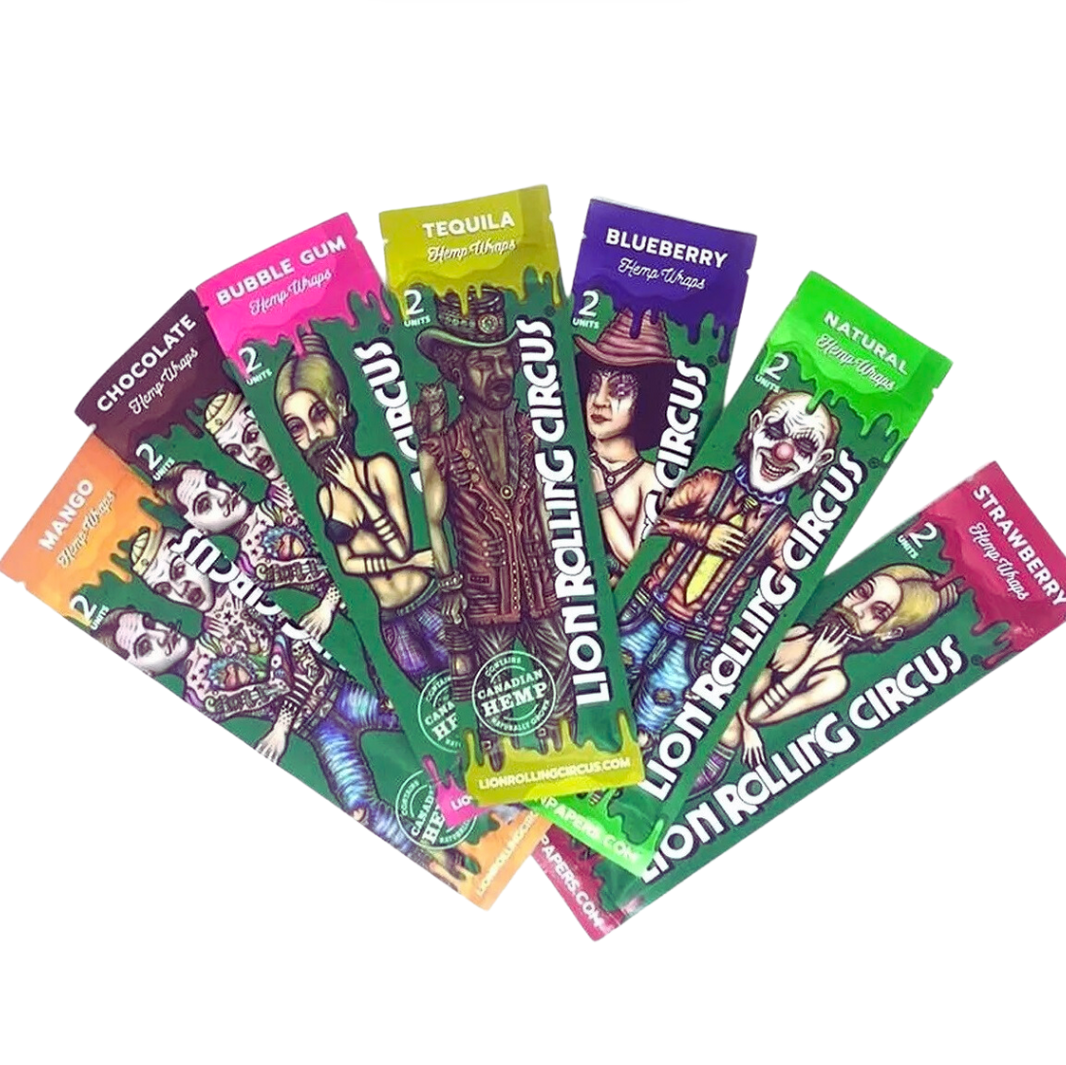 Lion Rolling Circus Hemp Wraps | Blunts Saborizados Cáñamo 8 Sabores – Comprar en México