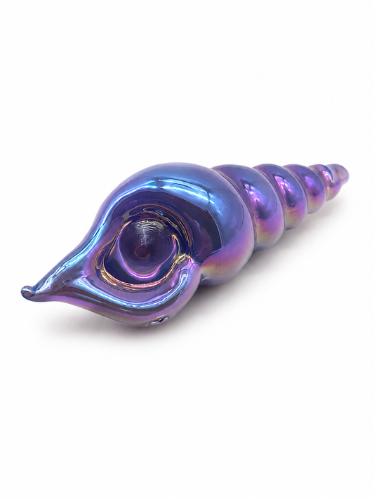 Pipa Caracola Mágica Iridiscente | Cristal Borosilicato 12cm – Comprar en México