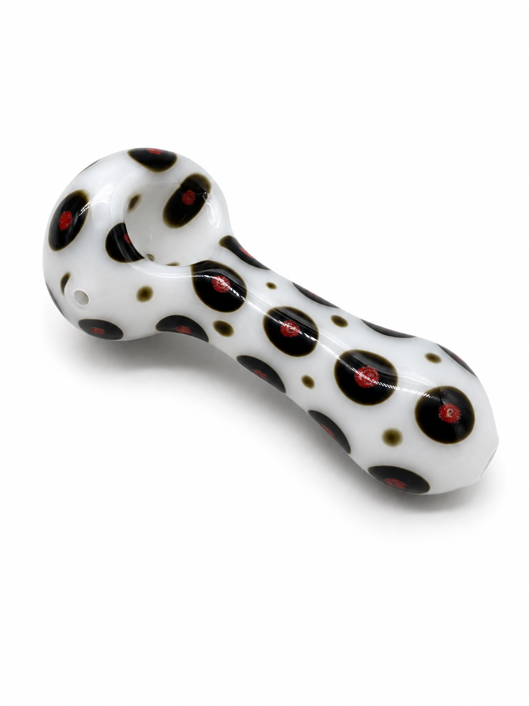 Pipa Dálmata Millefiori Spoon Pipe 11cm | Cristal Borosilicato con Clutch – Comprar en México