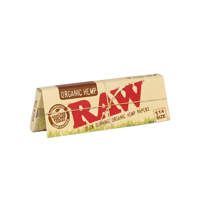 RAW Organic Hemp 1¼ | Papel Cáñamo Orgánico Sin Blanquear 50 Hojas – Comprar en México