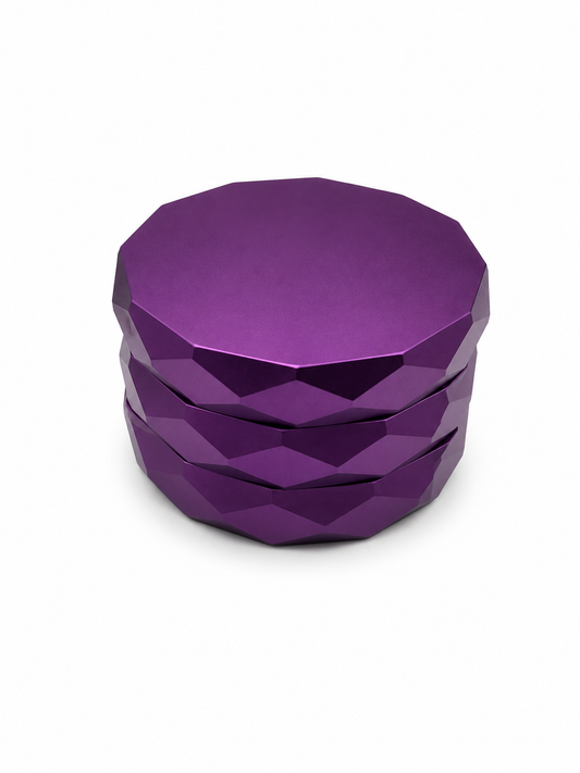 Grinder Diamond Purple 63mm 4 Piezas | Moledor Facetado Aluminio – Comprar en México