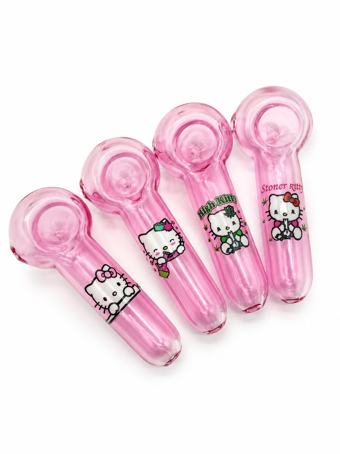 Pipa Kitty Stoned | Diseño Gatito Cristal Borosilicato – Comprar en México