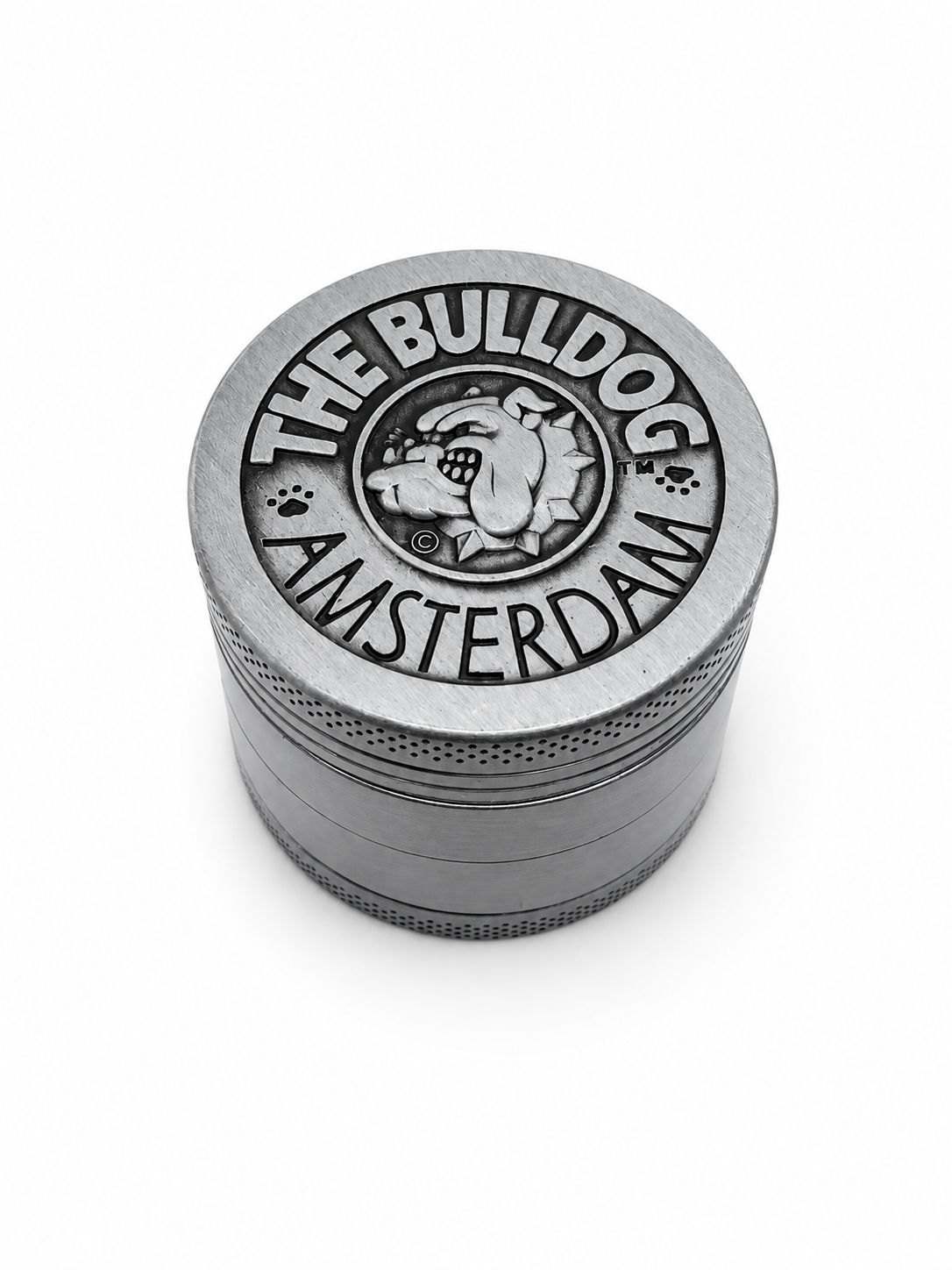 Grinder The Bulldog Amsterdam 40mm 4 Piezas | Logo en Relieve Colector Kief – Comprar en México