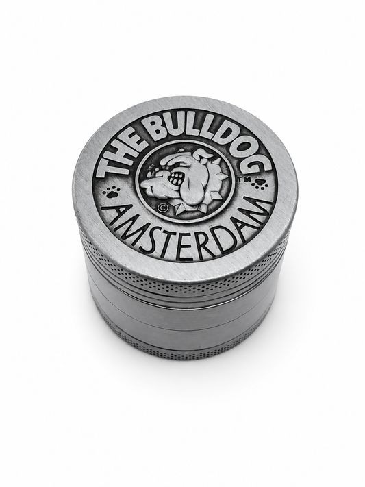 Grinder The Bulldog Amsterdam 40mm 4 Piezas | Logo en Relieve Colector Kief – Comprar en México