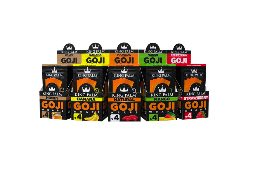 King Palm Goji Wraps | 4 Blunts Hoja Goji Natural – Comprar en México