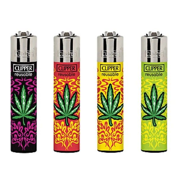 Clipper Renzo Leaves 3 | Encendedor Hoja Marihuana 4 Colores – Comprar en México