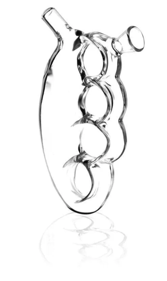 Boxer Knuckles Bubbler Cristal Transparente | Filtración con Agua Ergonómico – Comprar en México