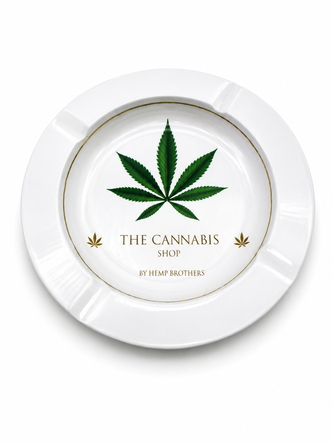 Cenicero The Cannabis Shop Hemp Brothers | Melamina Premium Diseño Hoja – Comprar en México