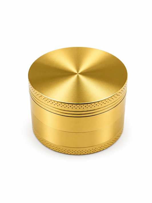Grinder Gold 63mm 4 Piezas Aluminio Anodizado | Colector de Kief – Comprar en México