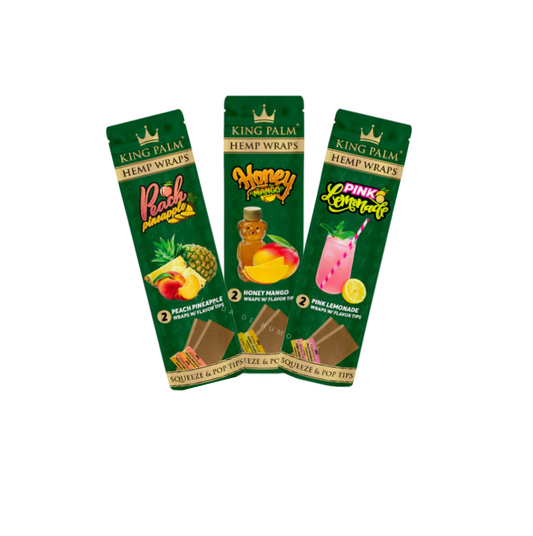 King Palm Hemp Wraps Saborizados | 2 Pack Sin Tabaco – México