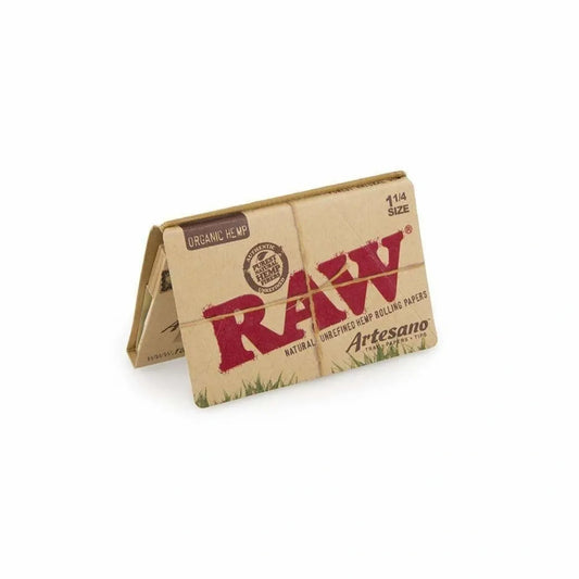 RAW ORGANIC HEMP ARTESANO PAPEL + CHAROLA + FILTROS