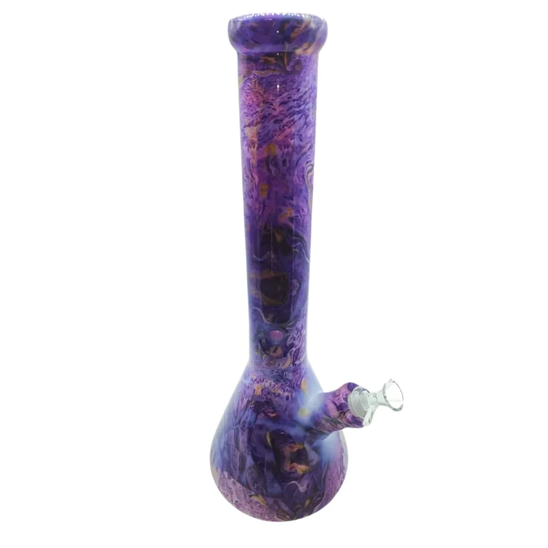 Purple Dream art Baker Bong super grueso 9mm